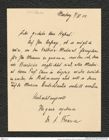 Nachlass Franz Steindachner, Brief von A. Brauer an Franz Steindachner (04.04.1904), Inv.Nr. 53.02, Seite 1